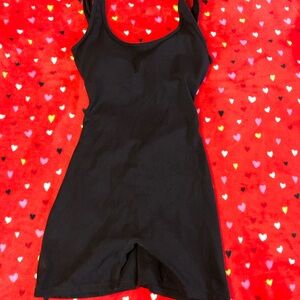 Black Athletic-wear Bodysuit